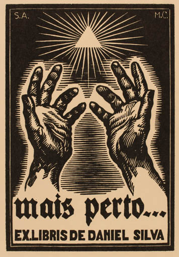 Exlibris by ? Unbekannt from Spain for Daniel Silva - Hand(s) 