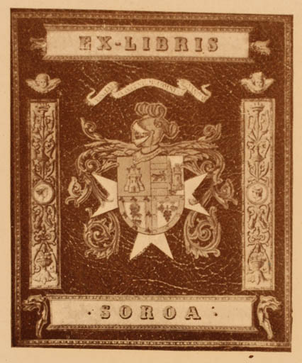 Exlibris by ? Unbekannt from Spain for ? Soroa - Heraldry 