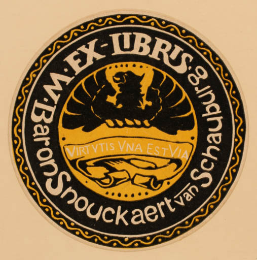 Exlibris by ? Unbekannt from Unknown for ? Snouckaert van Schauburg - Bird 