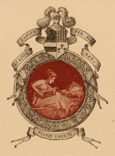 Exlibris by ? Unbekannt from Italy for Mario Tagiuri - Book Jugend 