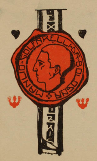 Exlibris by ? Unbekannt from Italy for Manlio Golfanelli - 