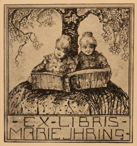 Exlibris by ? Unbekannt from Germany for Marie Ihring - Child Book Tree 