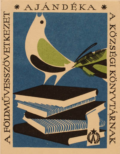 Exlibris by ? Unbekannt from Czech Republic for A. Jandeka - Book Bird 