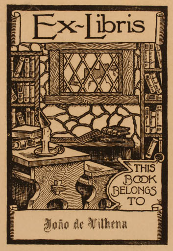 Exlibris by ? Unbekannt from Unknown for Josio de Vilhena - Book Interior 