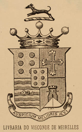 Exlibris by ? Unbekannt from Unknown for Visconde de Meirelle - Heraldry 