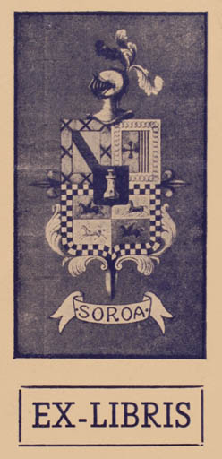 Exlibris by ? Unbekannt from Unknown for ? Soroa - Heraldry 