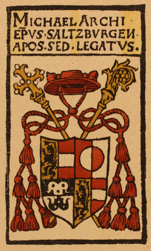 Exlibris by ? Unbekannt from Austria for Michael v. Kienburg - Heraldry 