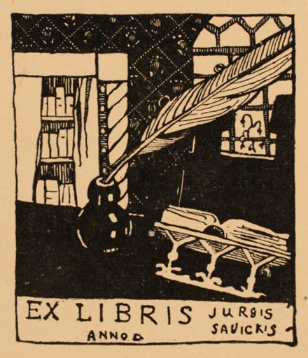 Exlibris by ? Unbekannt from Unknown for Jursis Savickis - 