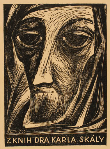Exlibris by ? Unbekannt from Unknown for Dr. Karla Skaly - Portrait 
