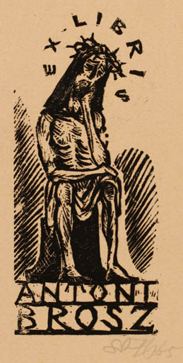 Exlibris by ? Unbekannt from Unknown for Antoni Brosz - Religion 