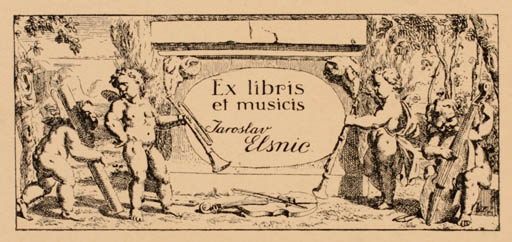 Exlibris by ? Unbekannt from Unknown for Jaroslav Elsnic - Music 