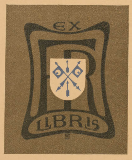 Exlibris by ? Unbekannt from Unknown for ? F. R. - Jugend 