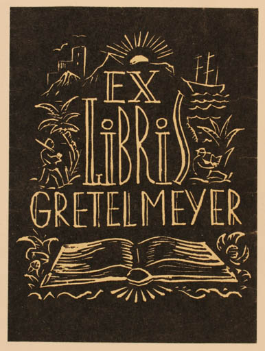 Exlibris by ? Unbekannt from Unknown for Gretel Meyer - Book 