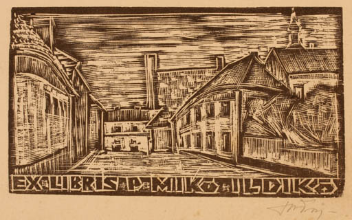 Exlibris by ? Unbekannt from Unknown for Idliko Miko - City 