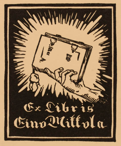 Exlibris by ? Unbekannt from Unknown for Eino Mittola - Book Hand(s) 