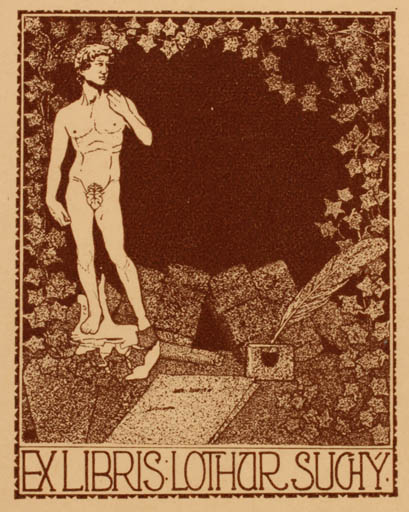 Exlibris by ? Unbekannt from Unknown for Lothar Suchy - Man 