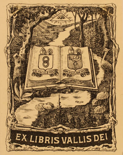 Exlibris by ? Unbekannt from Unknown for ? Vallis Dei - Book Scenery/Landscape 