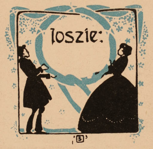 Exlibris by ? Unbekannt from Unknown for ? Joszie - Jugend Couple 