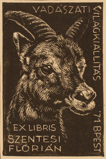 Exlibris by ? Unbekannt from Unknown for Florian Szentesi - Fauna 