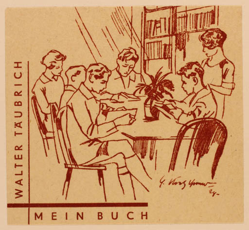 Exlibris by ? Unbekannt from Unknown for Walter Täuberich - Book Interior Group 