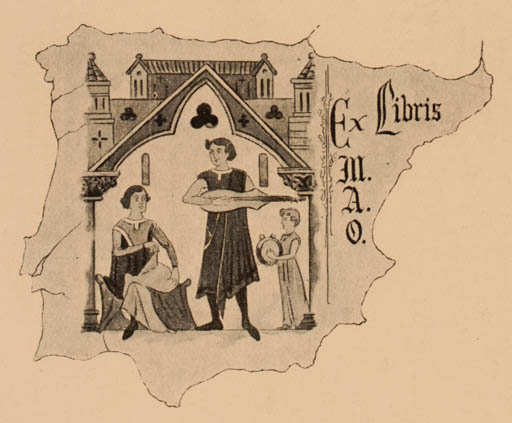 Exlibris by ? Unbekannt from Spain for Manuel A Ortiz - 