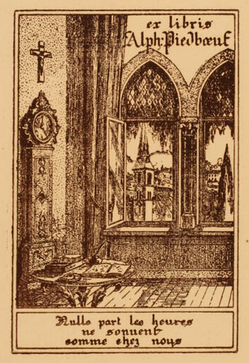 Exlibris by ? Unbekannt from Unknown for Alph. Piedbaeuf - Interior 