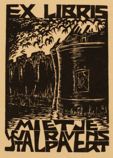 Exlibris by ? Unbekannt from Unknown for Mietje Stalpaert - 