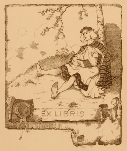 Exlibris by ? Unbekannt from Unknown for ? Universalexlibris - Woman 