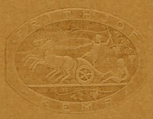 Exlibris by ? Unbekannt from Unknown for Frithjof Kemp - Horse Military/War 