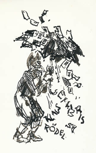 Exlibris by Jaroslav Vodrazka from Czechoslovakia for Klaus Rödel - 