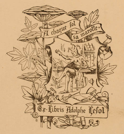 Exlibris by ? Unbekannt from Unknown for Adolphe Lesol - 