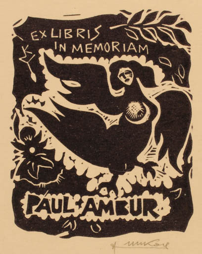 Exlibris by ? Unbekannt from Unknown for Paul Ambur - 