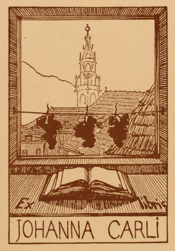 Exlibris by ? Unbekannt from Unknown for Johanna Carli - 