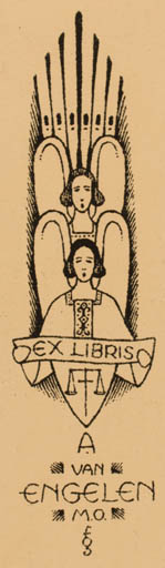 Exlibris by ? Unbekannt from Unknown for A. van Engelen - 