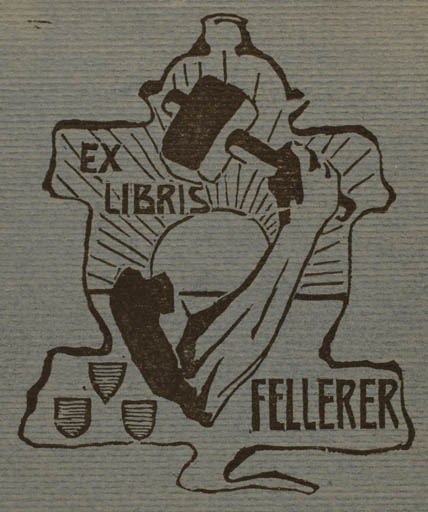 Exlibris by ? Unbekannt from Unknown for ? Fellerer - Working Sun 