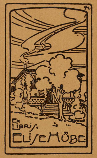 Exlibris by ? Unbekannt from Unknown for Elise Hübe - Jugend Tree 