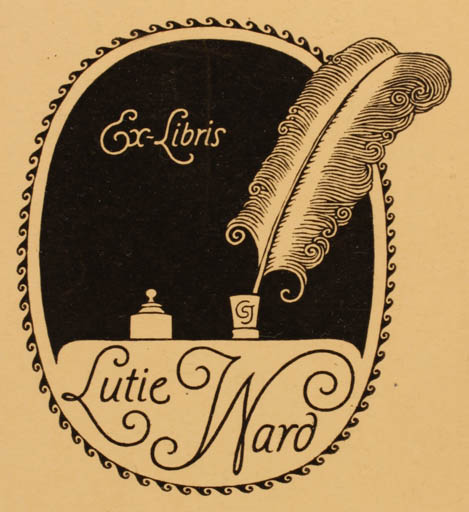Exlibris by ? Unbekannt from Unknown for Lutie Ward - 