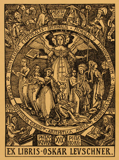 Exlibris by ? Unbekannt from Unknown for Oskar Leuschner - 