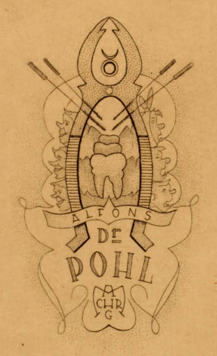 Exlibris by ? Unbekannt from Unknown for Alfons de Pohl - 