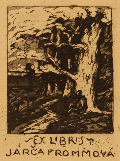 Exlibris by ? Unbekannt from Unknown for Jarca Frommova - Tree 