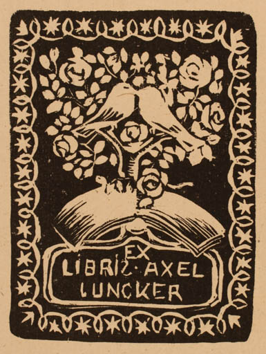 Exlibris by ? Unbekannt from Unknown for Axel Luncker - 