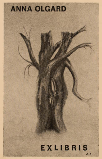 Exlibris by ? Unbekannt from Unknown for Anna Olgard - 
