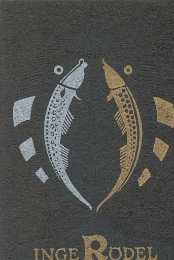 Exlibris by Christian Blæsbjerg from Denmark for Inge Rödel - Fish 