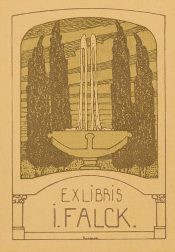 Exlibris by ? Unbekannt from Unknown for I. Falck - Jugend 