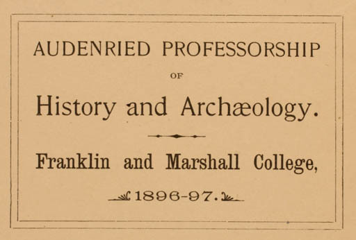 Exlibris by ? Unbekannt from Unknown for ? Franklin u. Marshall College - 