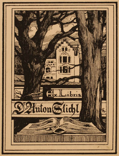 Exlibris by ? Unbekannt from Unknown for Dr. Anton Stichl - Book Tree 