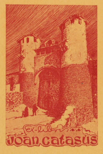 Exlibris by ? Unbekannt from Unknown for Dr. Joan Catasús - Castle/Palace 