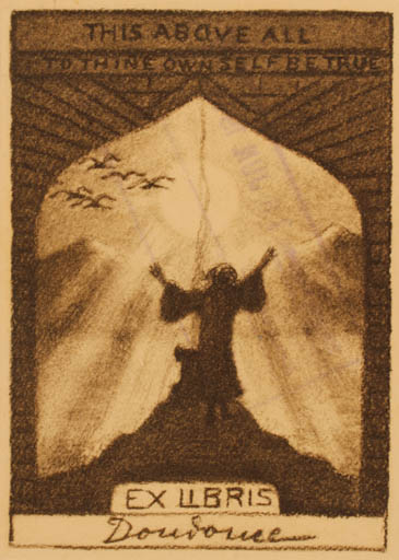 Exlibris by ? Unbekannt from Unknown for ? Doudonee - 