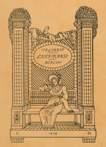 Exlibris by ? Unbekannt from Unknown for Lilli Maas - Jugend Woman 