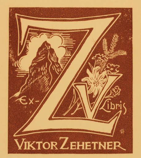 Exlibris by ? Unbekannt from Unknown for Viktor Zehetner - 